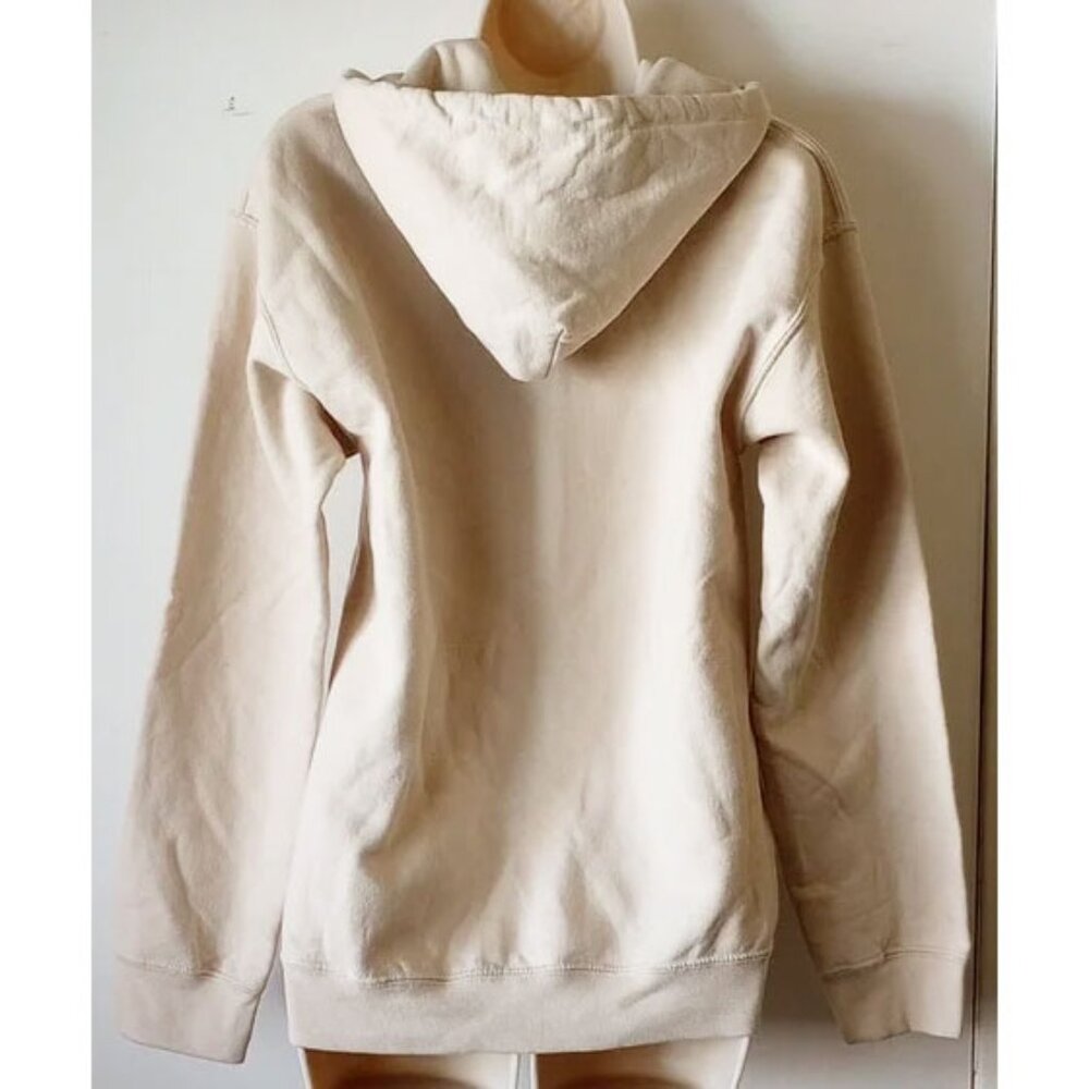 NWOT Strawberry Shortcake Pullover Hoodie Kangaroo Sweatshirt Small Tan - Picture 2 of 6